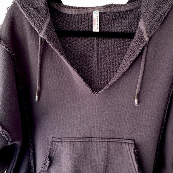 FREE PEOPLE NWOT DREAM CATCHER FP MOVEMENT HOODIE WASHED BLACK | SIZE: SMALL - Picture 2 of 10